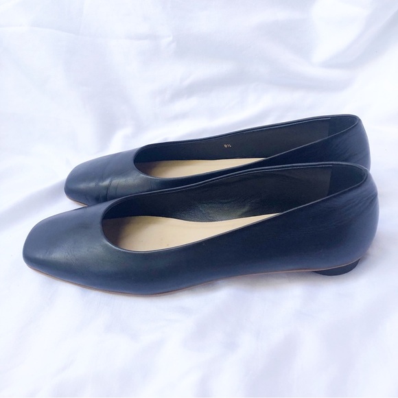 EVERLANE | THE 90s ITALIAN LEATHER SQUARE TOE FLATS LOAFERS SIZE 8.5 - Picture 8 of 10